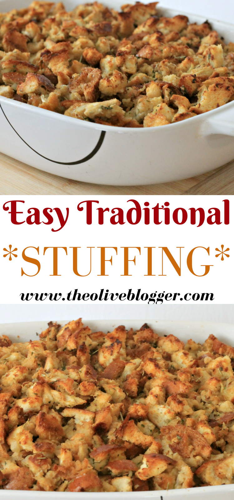 Easy Traditional Stuffing Recipe for the Holidays -   18 stuffing recipes thanksgiving easy ideas