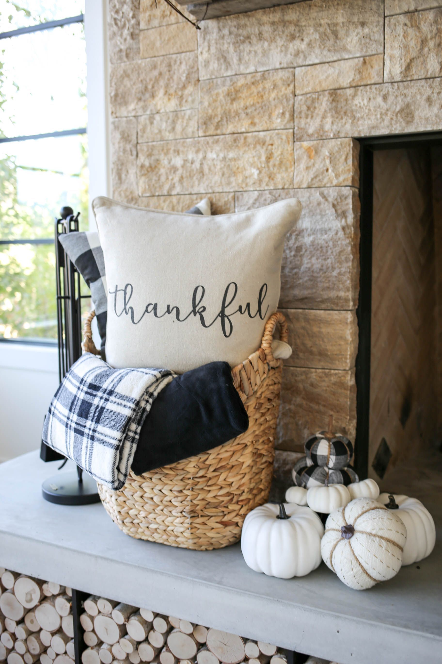 Fall Farmhouse Decor Finds - Styled By Kasey -   18 thanksgiving decorations for home living rooms ideas