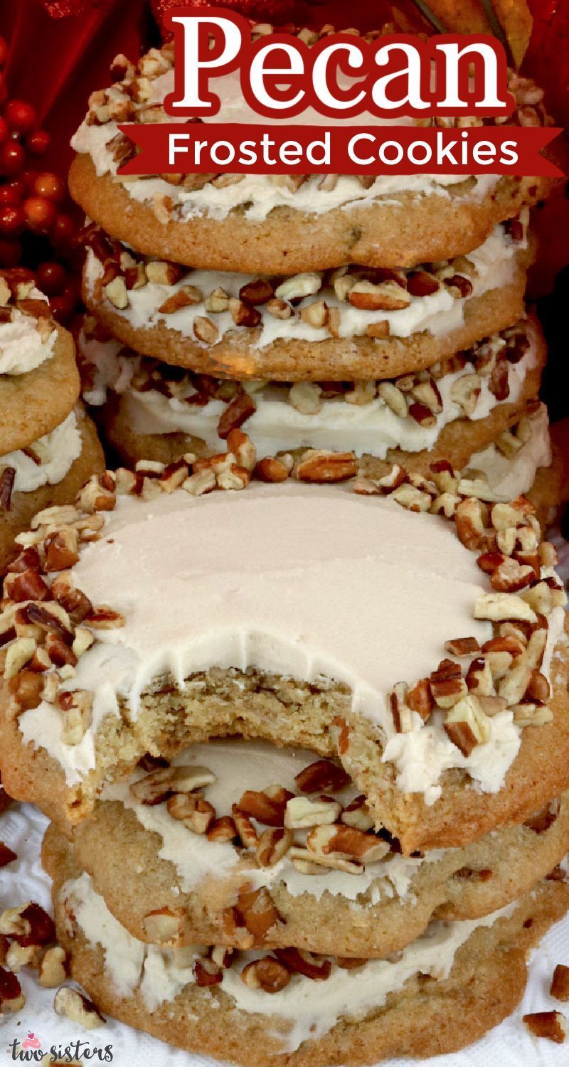 Pecan Frosted Cookies -   18 thanksgiving desserts ideas