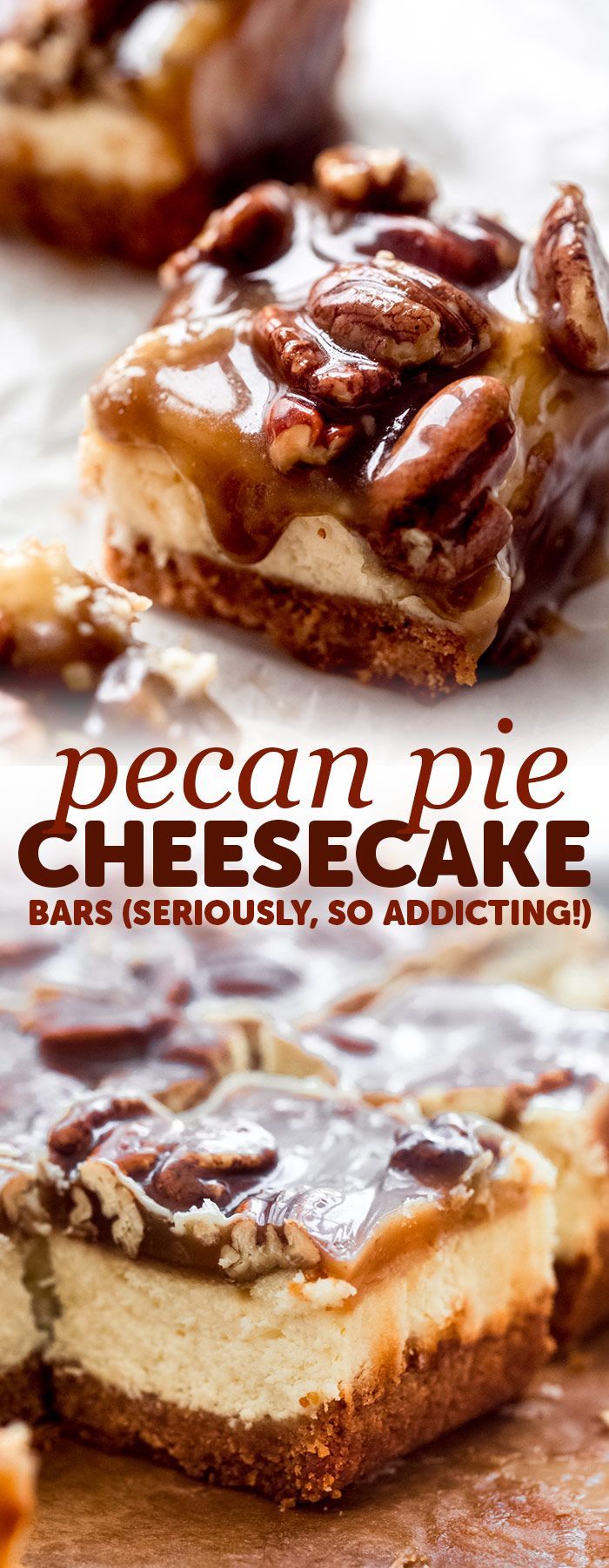 Pecan Pie Cheesecake Bars Recipe - Little Spice Jar -   18 thanksgiving desserts ideas