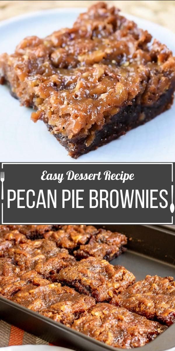 Pecan Pie Brownies -   18 thanksgiving desserts ideas