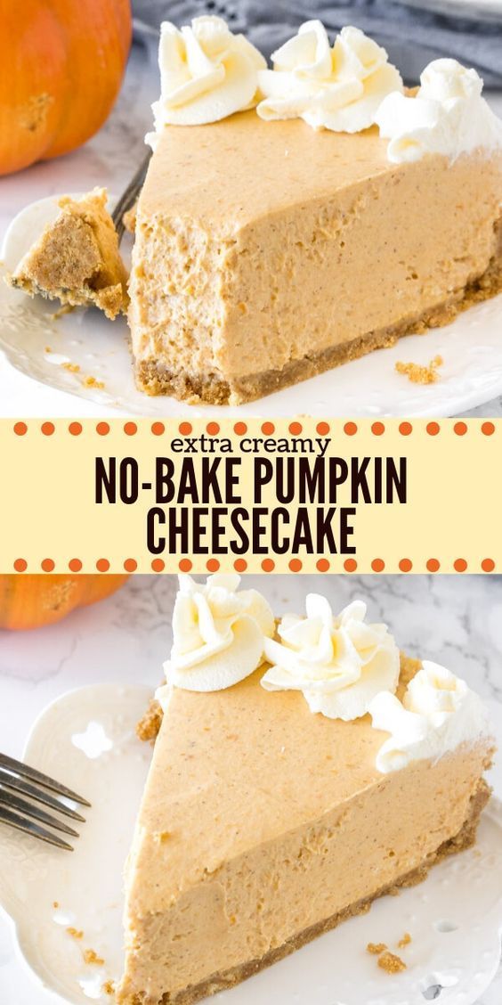 No Bake Pumpkin Cheesecake - Just so Tasty -   18 thanksgiving desserts ideas