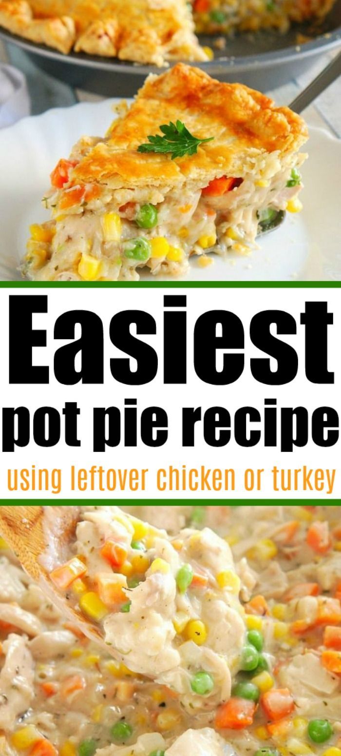 Easy Chicken Pot Pie -   18 turkey pot pie ideas