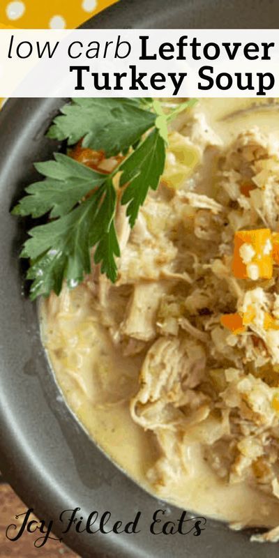 Leftover Turkey Soup - Low Carb, Gluten-Free, Grain-Free, THM S -   18 turkey soup leftover keto ideas