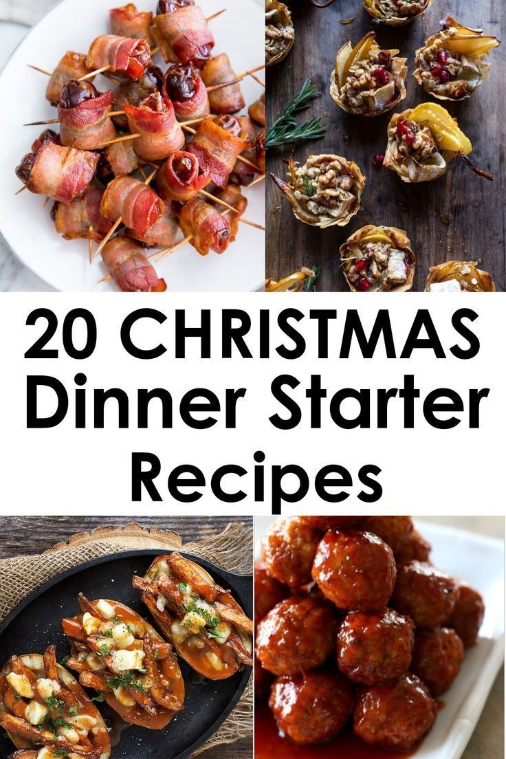 20 Easy Christmas Dinner Starters -   18 xmas food dinner easy recipes ideas