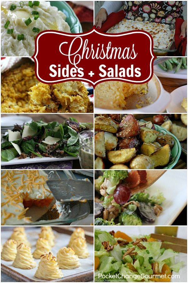 Christmas Side Dishes and Salads | Pocket Change Gourmet -   18 xmas food dinner easy recipes ideas
