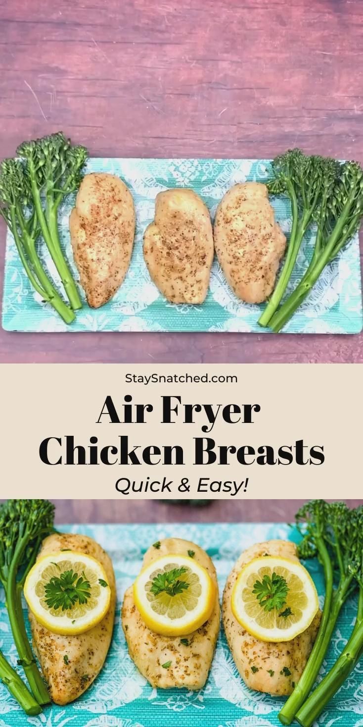 Air Fryer Chicken Breast (Lemon Garlic) -