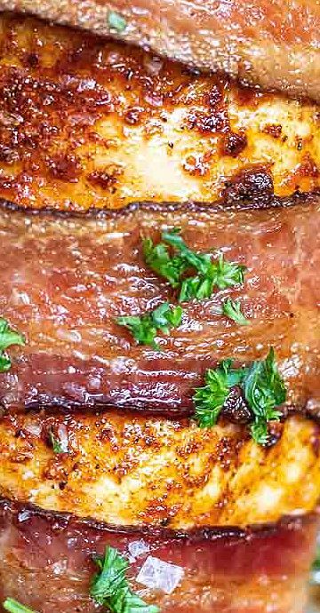 Air Fryer Bacon Wrapped Chicken Breast -   19 air fryer recipes chicken boneless keto ideas