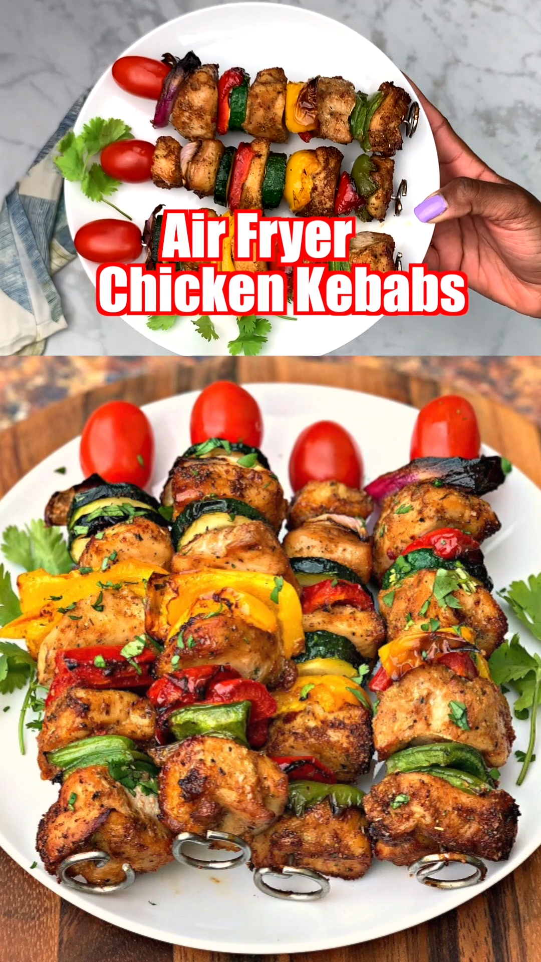 Easy, Air Fryer Grilled Chicken Kebabs -   19 air fryer recipes chicken boneless keto ideas