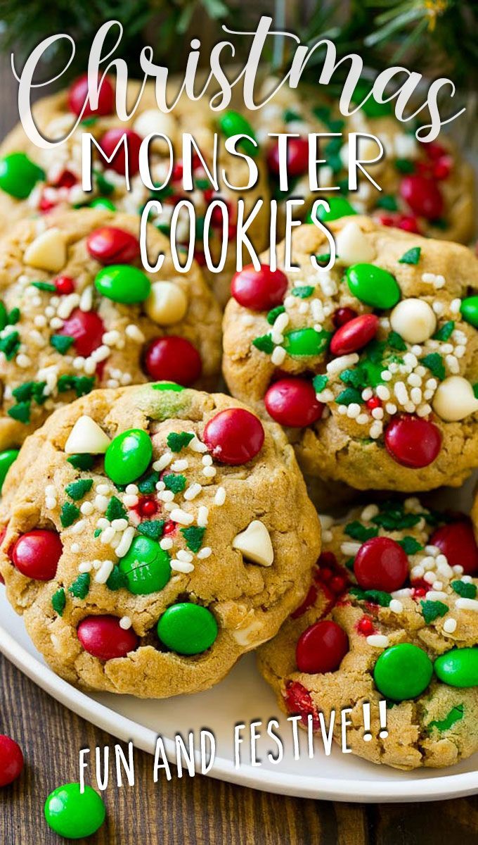 Christmas Monster Cookies -   19 christmas cookies recipes homemade ideas