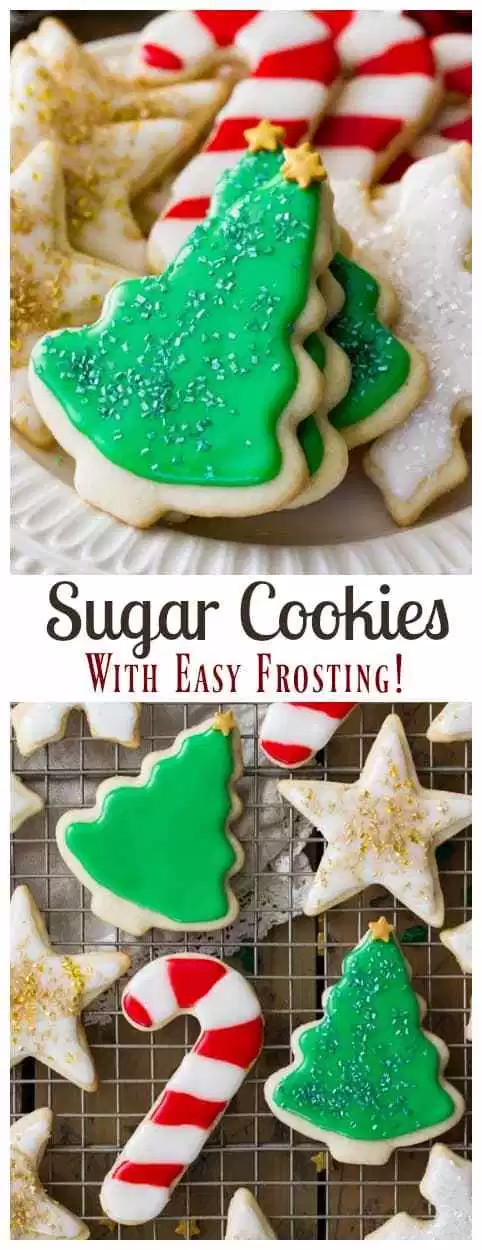 Easy Sugar Cookie Recipe (With Icing!) -   19 christmas cookies recipes homemade ideas