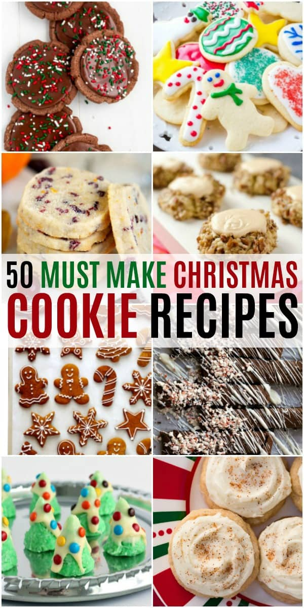 50 Must Make Christmas Cookies -   19 christmas cookies recipes homemade ideas