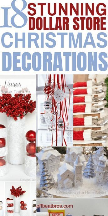 18 Stunning DIY Dollar Store Christmas Decoration Ideas -   19 diy christmas decorations easy budget ideas