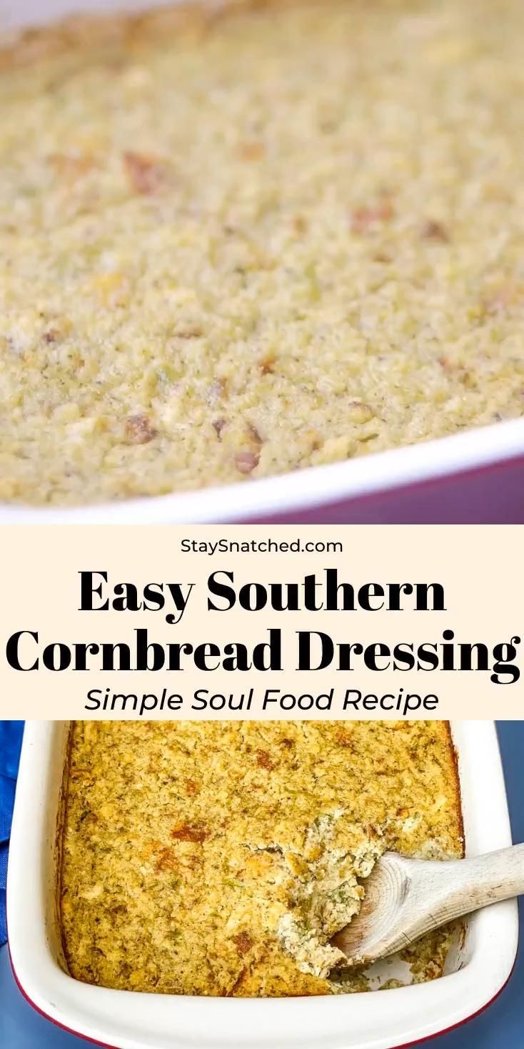 Easy Southern Cornbread Dressing -   19 dressing recipes cornbread easy ideas