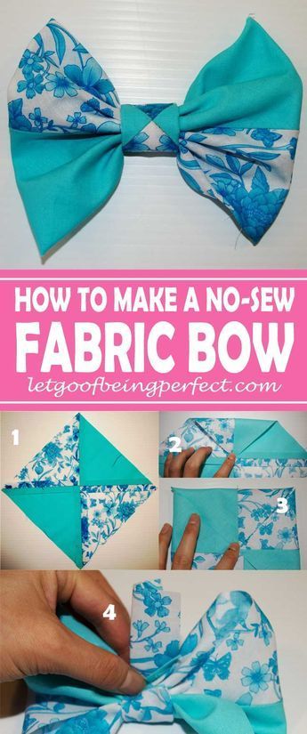 Making Fabric Bows ... Bows, Bows, Bows Everywhere! -   19 fabric crafts no sew fat quarters ideas