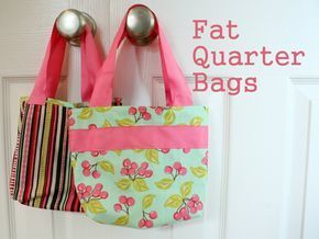 Fat Quarter Bag Tutorial | Diary of a Quilter - a quilt blog -   19 fabric crafts no sew fat quarters ideas
