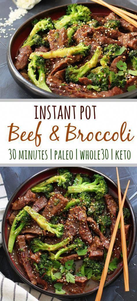 Instant Pot Beef and Broccoli: Whole30, Paleo and 30 Minutes! - Whole Kitchen Sink -   19 healthy instant pot recipes beef tips ideas