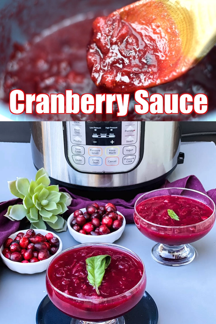 Easy Instant Pot Homemade Cranberry Sauce -
