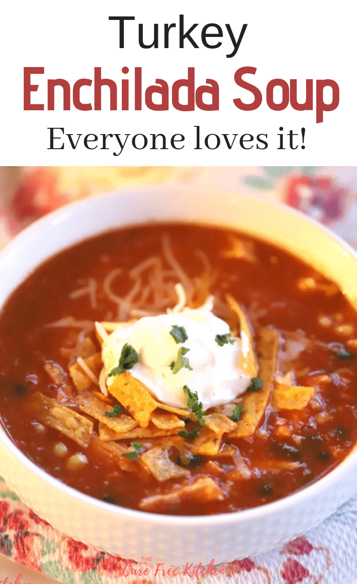 Turkey Enchilada Soup | The Carefree Kitchen -   19 leftover turkey recipes healthy soup ideas