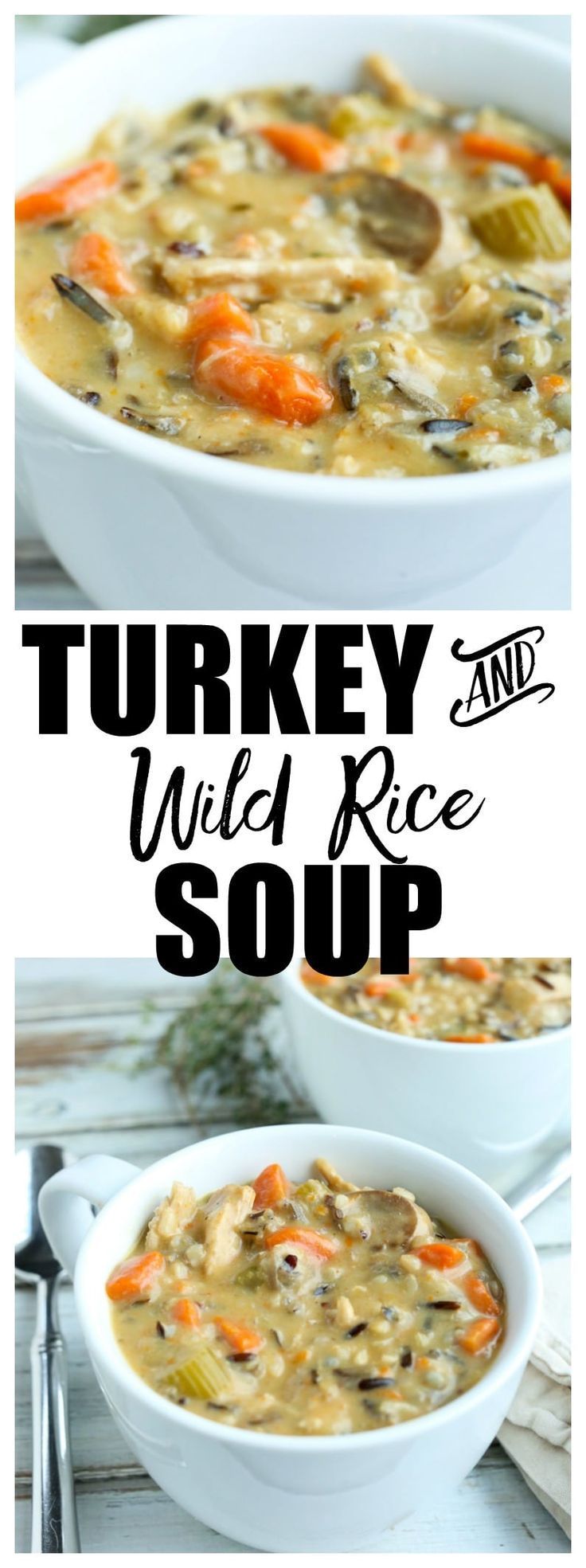 Leftover Turkey and Wild Rice Soup -   19 leftover turkey recipes healthy soup ideas