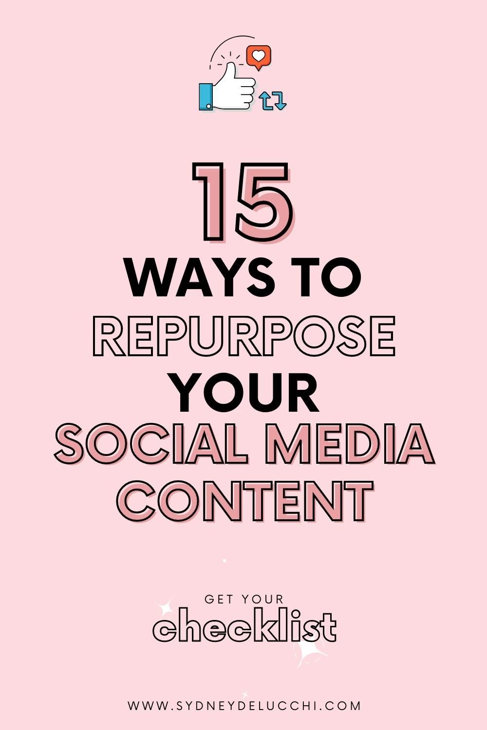 15 ways to repurpose your social media content -   19 small business saturday marketing social media ideas