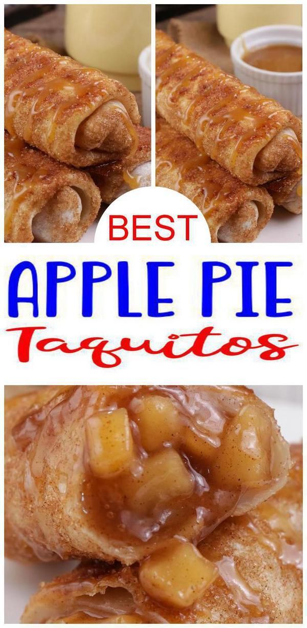 Easy Apple Pie Taquitos – Best Homemade Apple Pie Recipe – {Easy} Recipes – Snacks – Desserts – Breakfast – Quick – Simple -   19 thanksgiving desserts pie apple ideas
