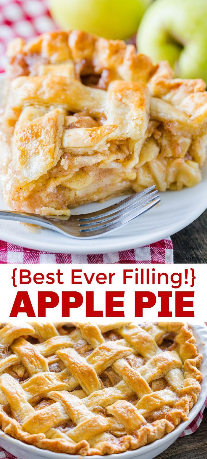 Apple Pie Recipe with the Best Filling (VIDEO) - NatashasKitchen.com -   19 thanksgiving desserts pie apple ideas