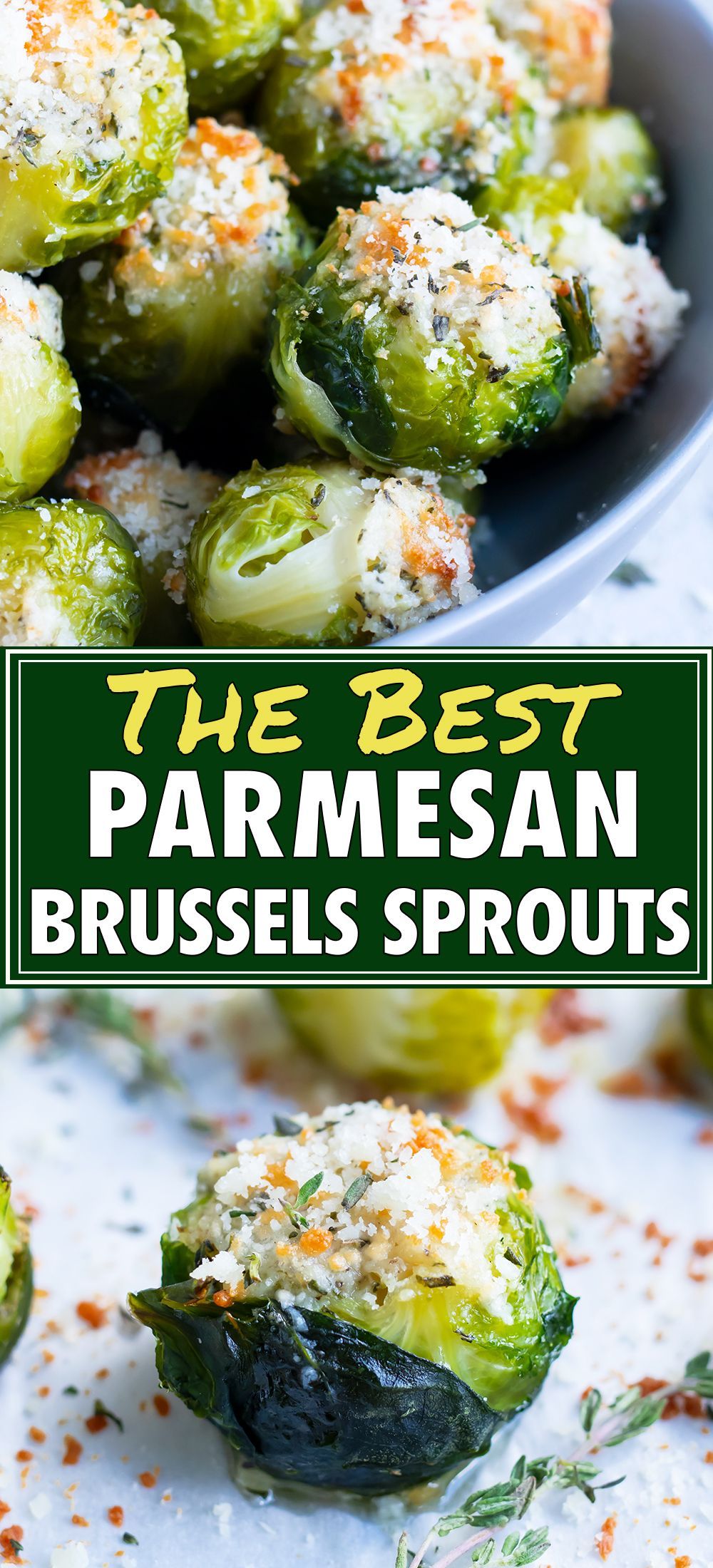 The BEST Parmesan Brussels Sprouts -   19 vegetable sides for thanksgiving dinner ideas