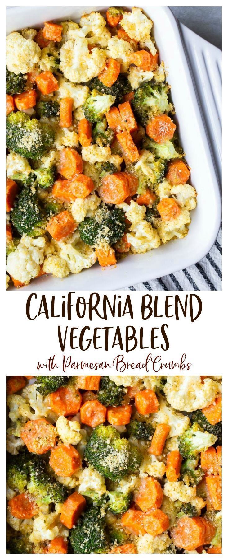 California Blend Vegetables with Parmesan Bread Crumbs -   19 vegetable sides for thanksgiving dinner ideas
