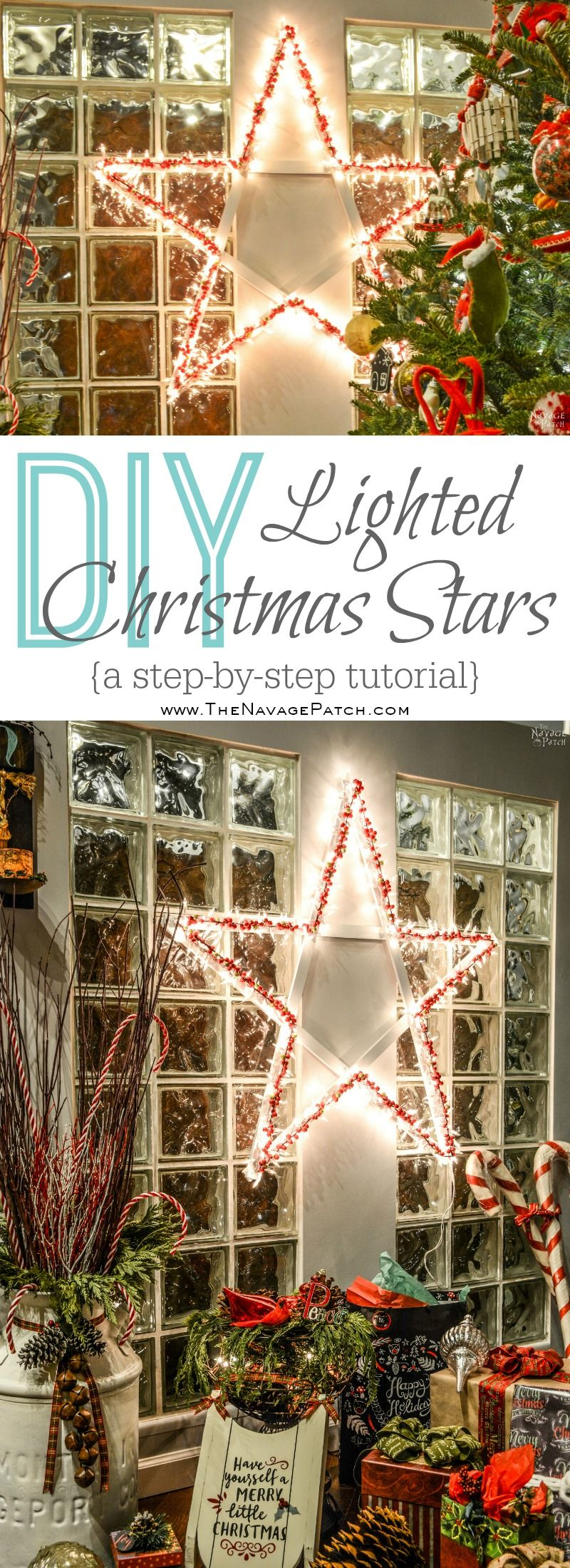 DIY Lighted Christmas Stars -   19 xmas crafts decorations christmas lights ideas