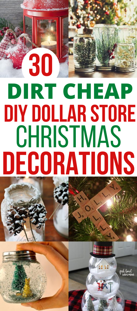 30 DIY Dollar Store Christmas Decor To Make In 2020 -   21 christmas decor diy dollar tree 2020 ideas