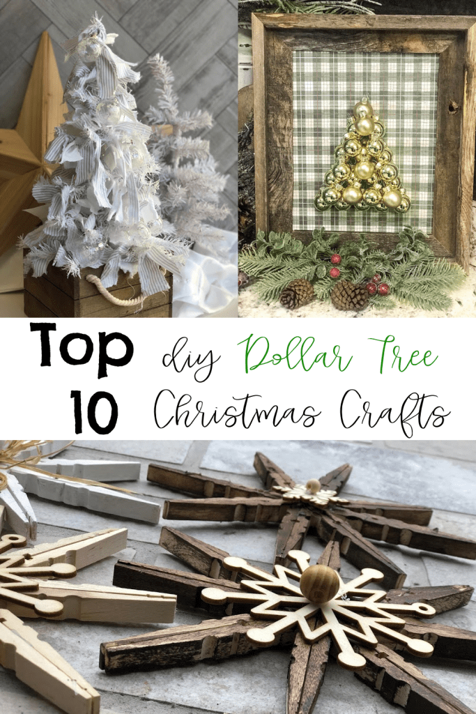 Top 10 Dollar Tree Christmas Projects - Re-Fabbed -   21 christmas decor diy dollar tree 2020 ideas