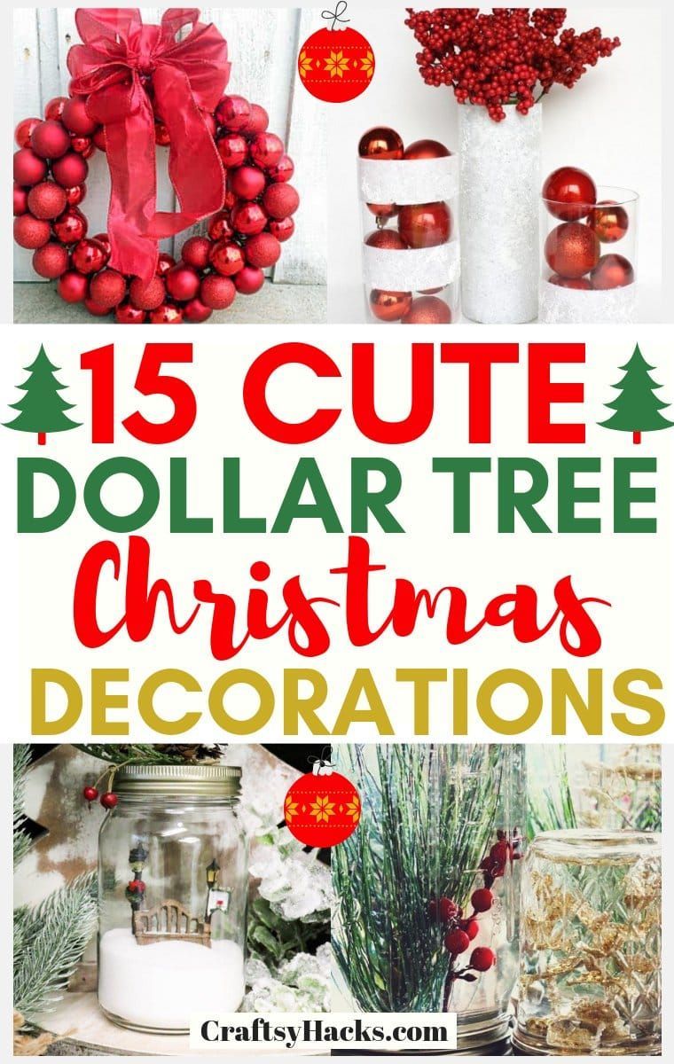 15 Beautiful Dollar Tree Christmas Decorations -   21 christmas decor diy dollar tree 2020 ideas