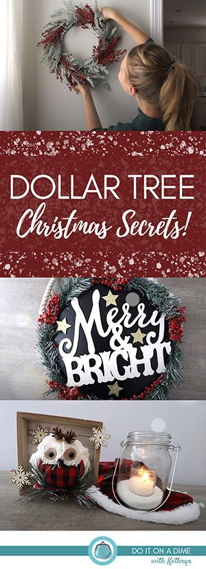 DOLLAR TREE CHRISTMAS SECRETS!  (DIYs and huge stock up!) -   21 christmas decor diy dollar tree 2020 ideas