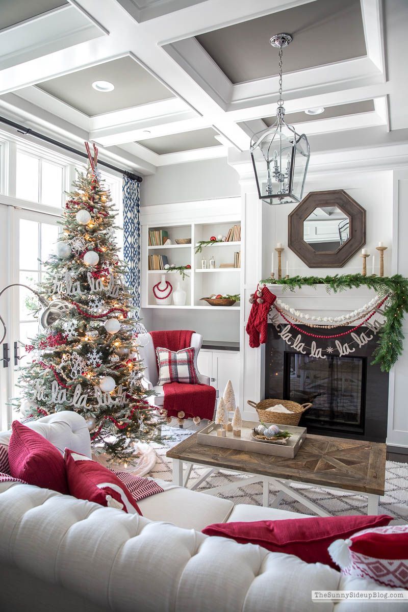 Christmas Living Room (and other pre-Christmas randomness!) - The Sunny Side Up Blog -   21 christmas decorations living room ideas