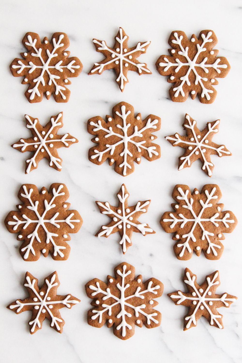 Gingerbread Snowflake Cookies | ALWAYS EAT DESSERT -   21 gingerbread cookies decorated christmas ideas