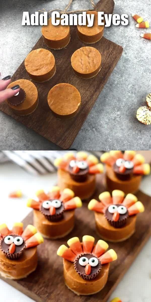 Adorable Thanksgiving Pumpkin Pie Turkeys -   22 thanksgiving desserts kids cookies ideas