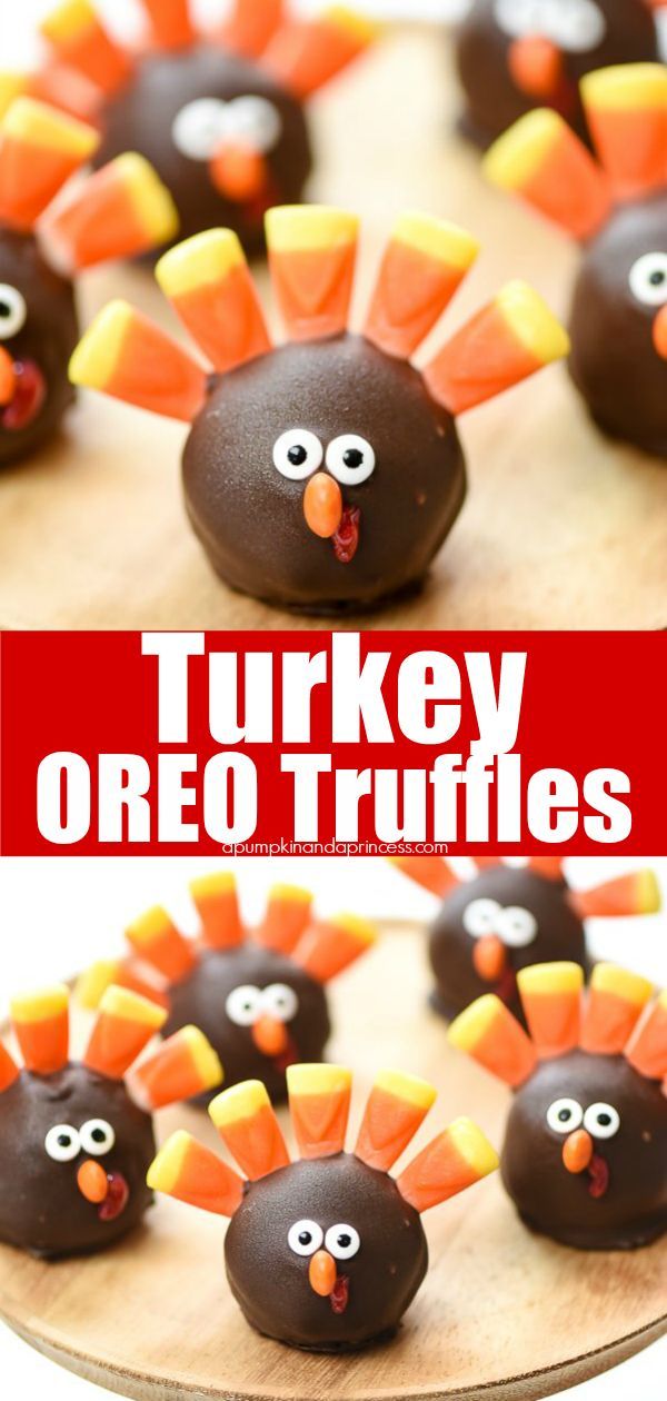 Turkey OREO Balls -   22 thanksgiving desserts kids cookies ideas