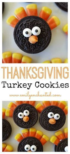 Easy Turkey Cookies Make the Best Thanksgiving Desserts -   22 thanksgiving desserts kids cookies ideas