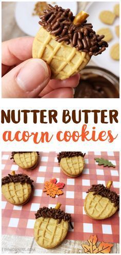 Nutter Butter Acorn Cookies - Crafty Morning -   22 thanksgiving desserts kids cookies ideas