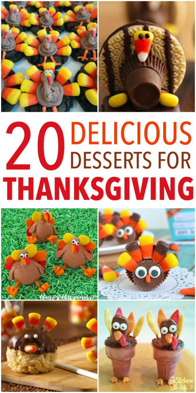 20 of the Best Thanksgiving Fun Food Desserts! -   22 thanksgiving desserts kids cookies ideas