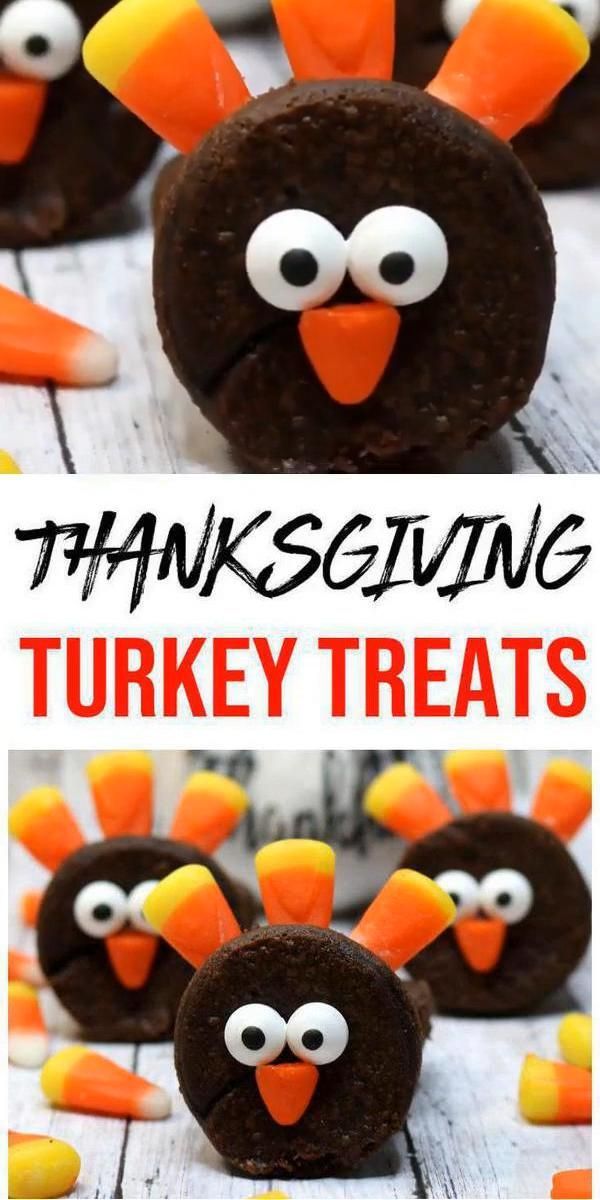 Turkey Brownies – BEST Edible Turkey Crafts – {Easy} Thanksgiving Desserts – Treats – Party Food – Desserts – Snacks -   22 thanksgiving desserts kids cookies ideas