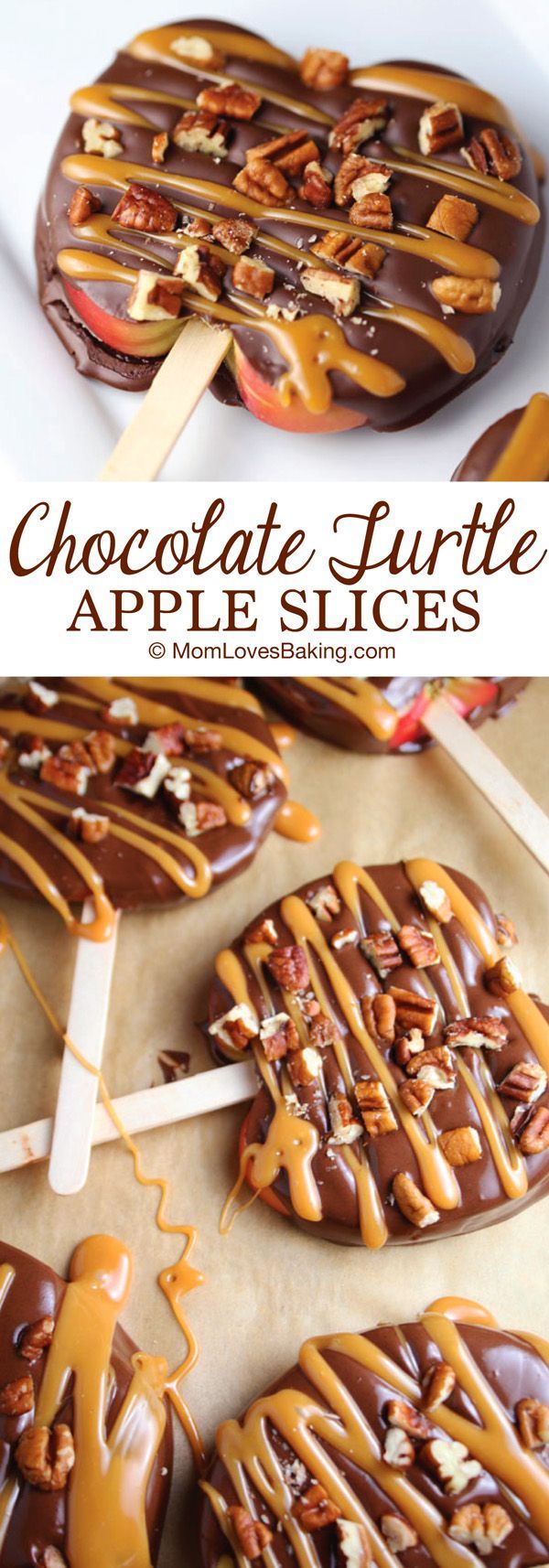 Chocolate Turtle Apple Slices {VIDEO} -   22 thanksgiving desserts kids cookies ideas