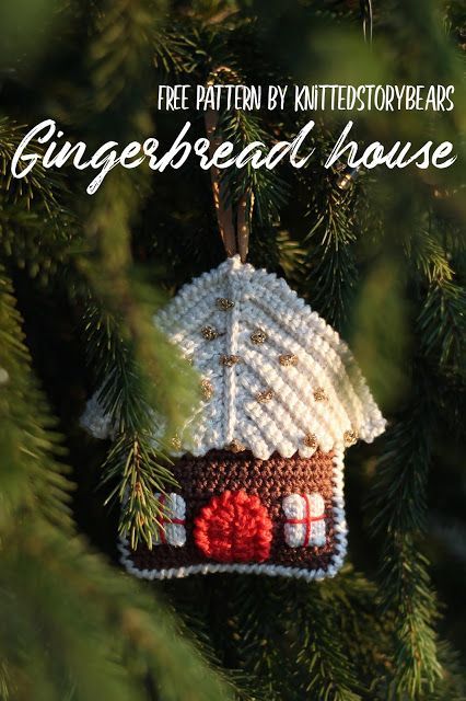 KNITTED STORY BEARS: Christmas tree ornaments - Crochet house FREE PATTERN -   23 xmas decorations to make free pattern ideas