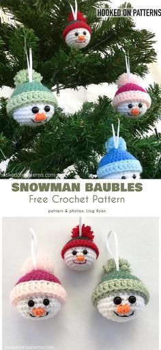 Cute Christmas Baubles Free Crochet Patterns -   23 xmas decorations to make free pattern ideas