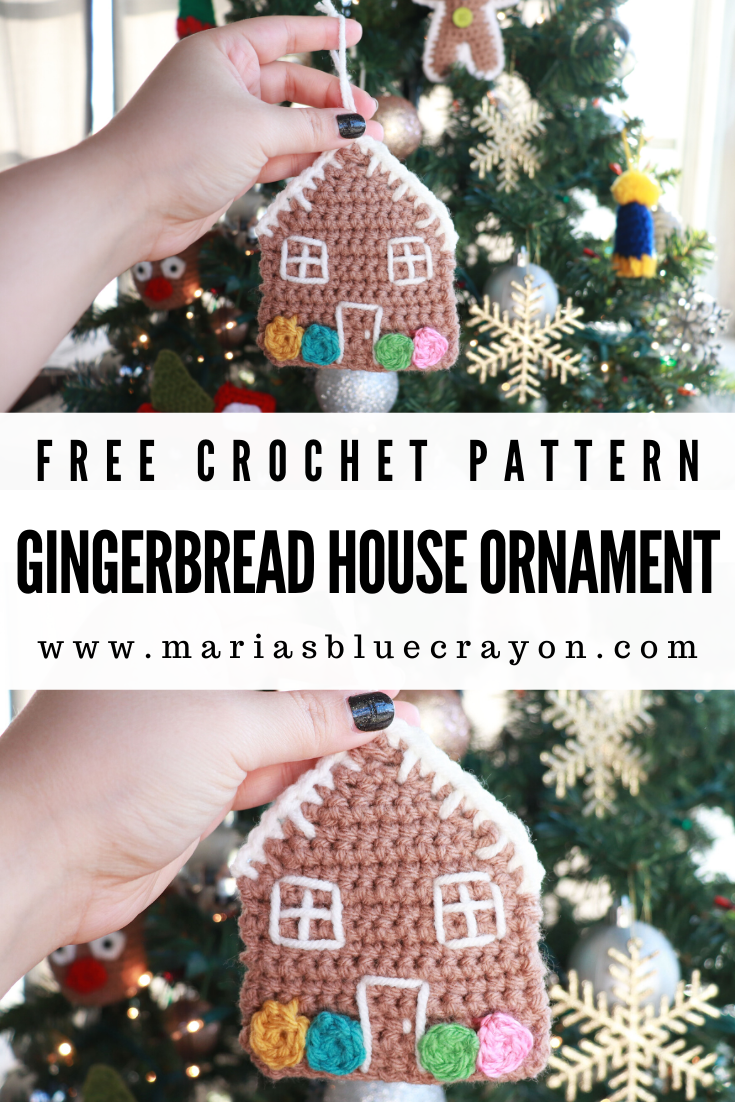 Crochet Gingerbread House Ornament -   23 xmas decorations to make free pattern ideas