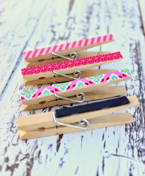 Washi Tape Clothespins | How Do It Info